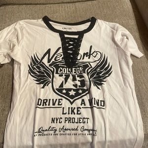 Black and white top just don’t wear it